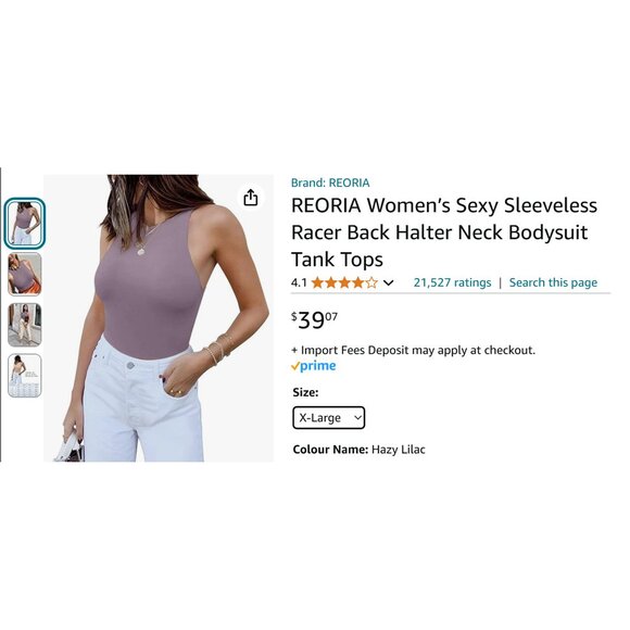 Sleeveless Halter Bodysuit - Picture 4 of 4